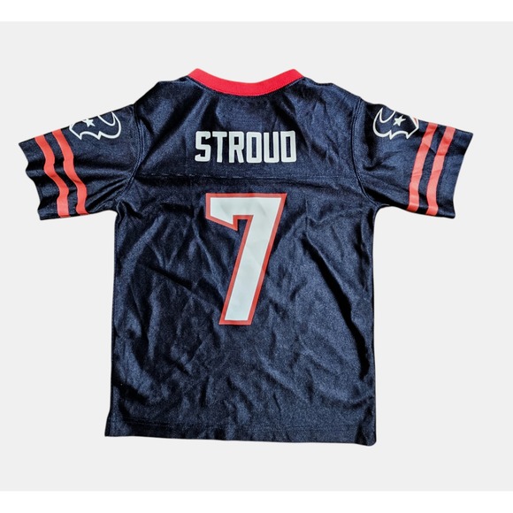 Houston Texans #7 C. J. Stroud Football Jersey Kids XS NFL Team Apparel Navy - Picture 2 of 7